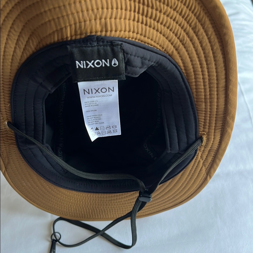SOLD-Nixon Tan and Olive Men's Hat - Picture 4 of 4